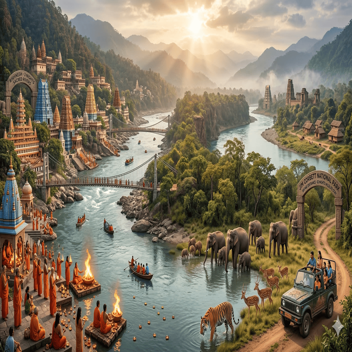 Sacred Rivers & Wild Safari